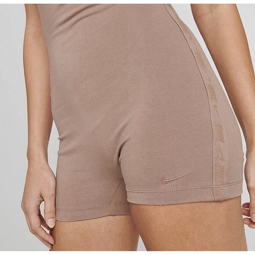 Nike Sportswear Body Suit One Piece Brown Womens Sz Medium Nude Desert Dust - Picture 4 of 15